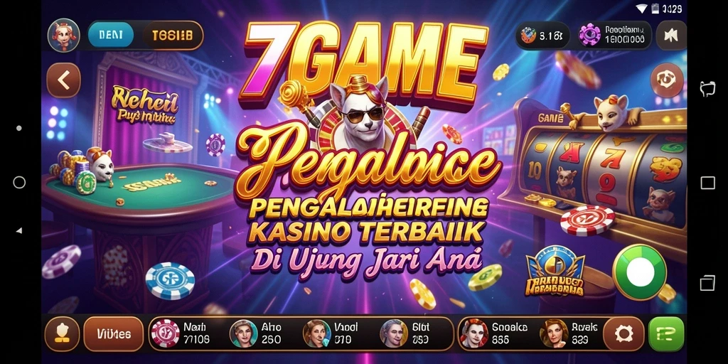 Tampilan gameplay kasino yang mengasyikkan di 7GAME.