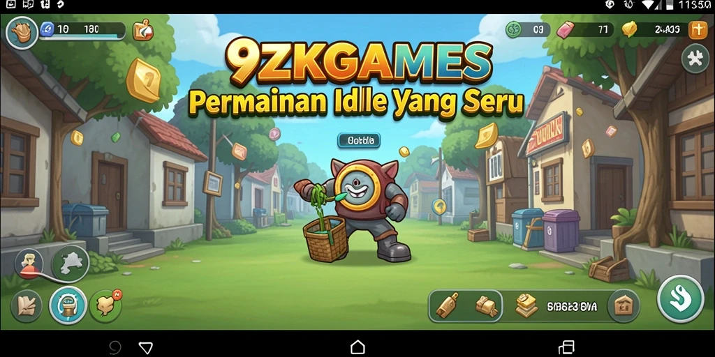 Screenshot gameplay 9ZKGAMES yang menunjukkan keseruan permainan Idle.