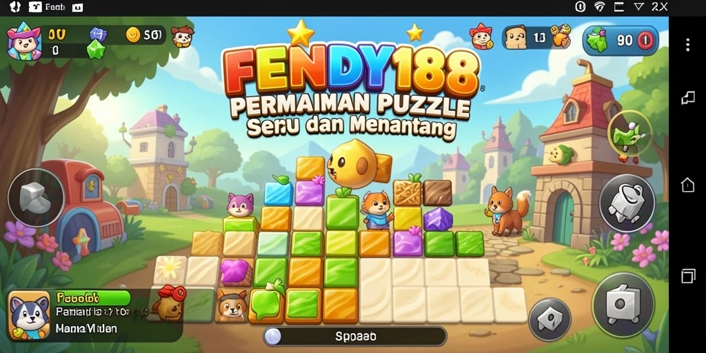 Screenshot gameplay Puzzle FENDY188 dengan tampilan menarik.