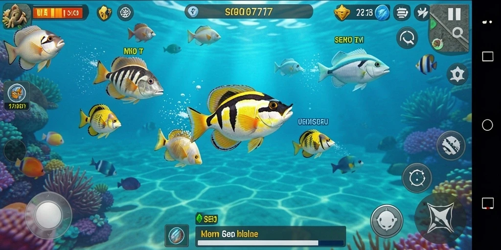 Screenshot gameplay GOTO77 menampilkan serunya tembak ikan dengan grafis menawan.