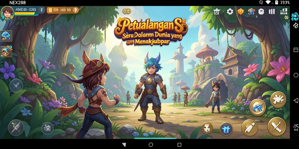 Tampilan gameplay seru dari NEX288 dalam petualangan yang mendebarkan.