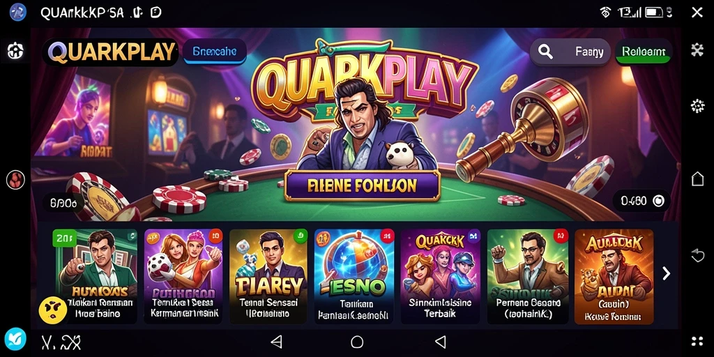 Tampilan gameplay menarik dari QUARKPLAY dalam permainan Kasino.